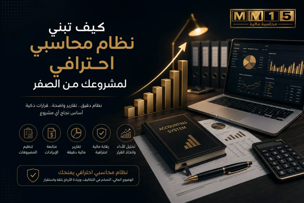 كيف تبني نظام محاسبي احترافي لمشروعك من الصفر