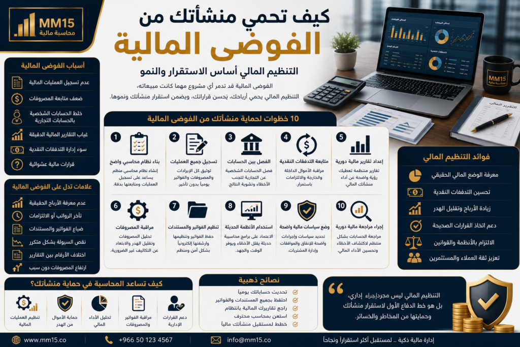كيف تحمي منشأتك من الفوضى المالية