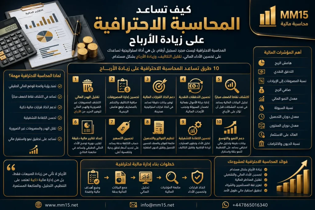 كيف تساعد المحاسبة الاحترافية على زيادة الأرباح