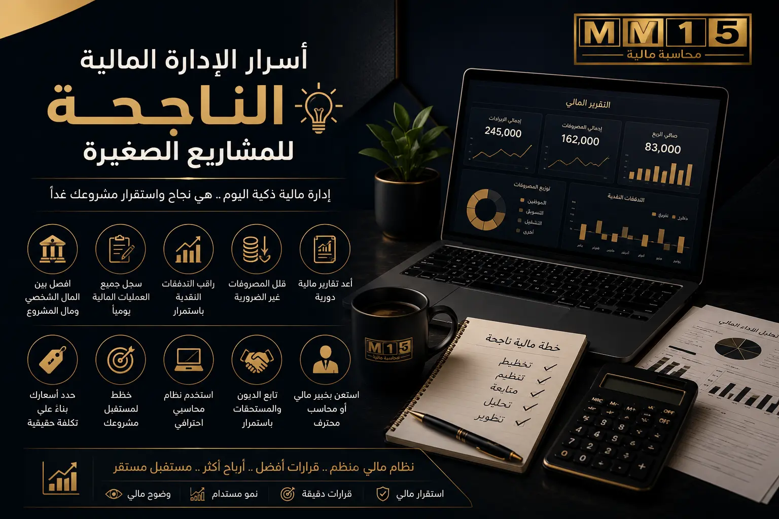 أسرار الإدارة المالية الناجحة للمشاريع الصغيرة